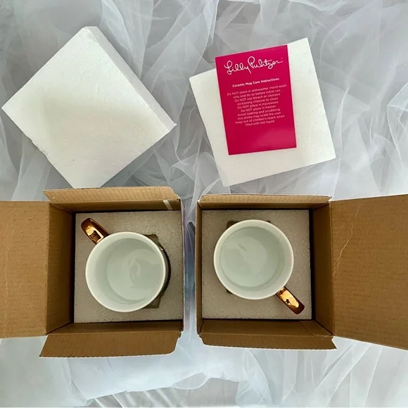 Lilly Pulitzer Ceramic Mugs, Set of 2 - Picture 3 of 5